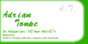 adrian tompe business card